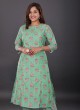 Muslin Floral Printed Kurti Set